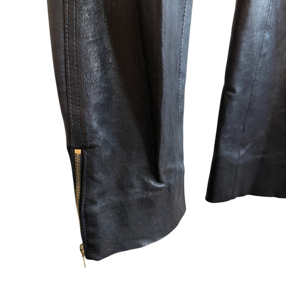 Maiyet Lambskin Leather Ankle Zip Pants Size EU 36 US 8 Indie Sleaze Rocker Glam - Picture 2 of 9